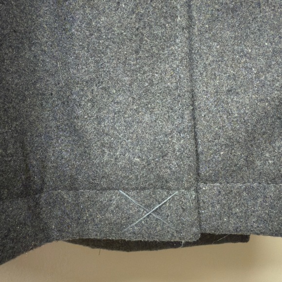 NWT | Alpine Swiss Parka Trench Pea Coat Belt Jacket Faux Fur Hood | Gray |Small - Picture 9 of 13